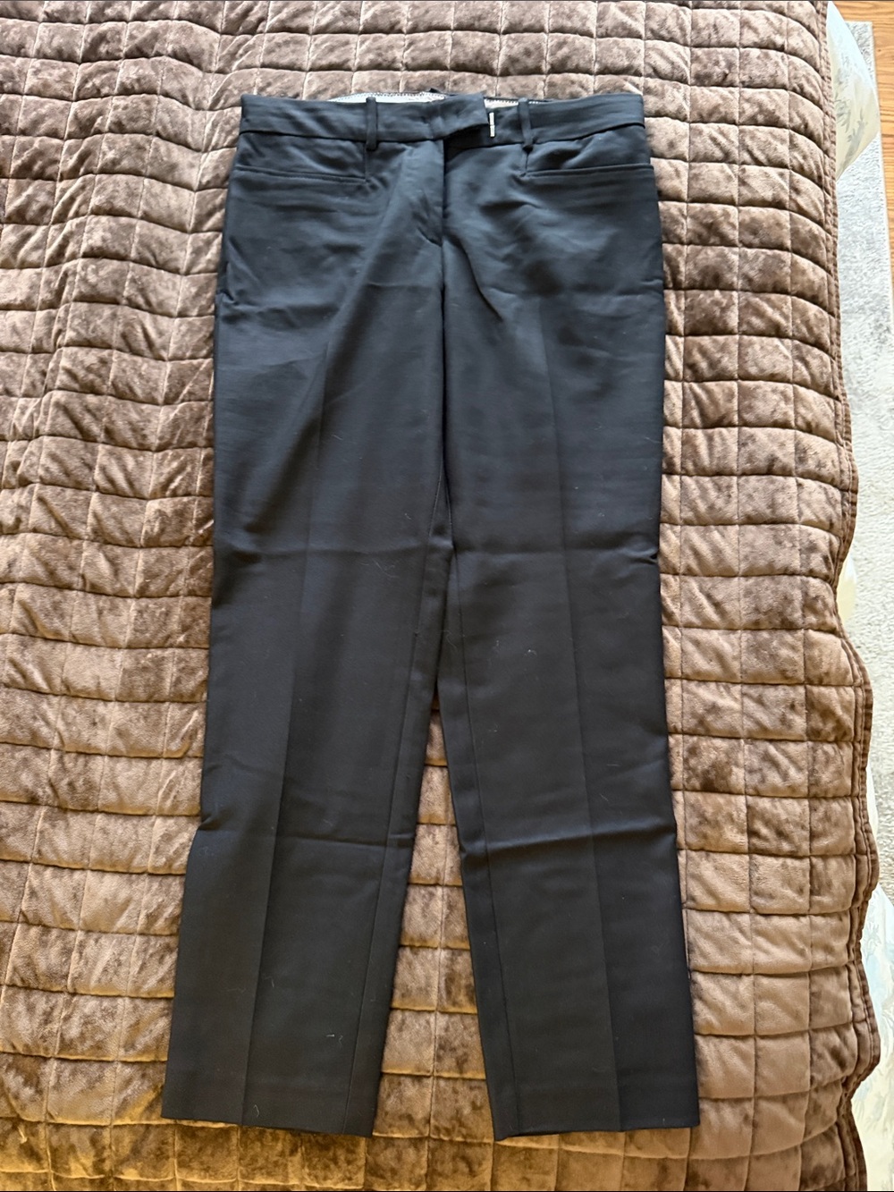 Mango Black Cropped Dress Pants